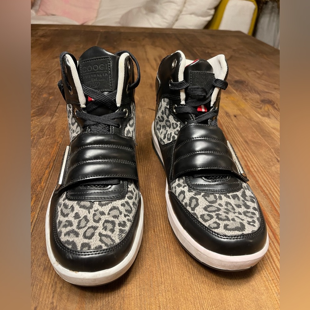 COOGI Australia leopard Black and Gray sneakers.